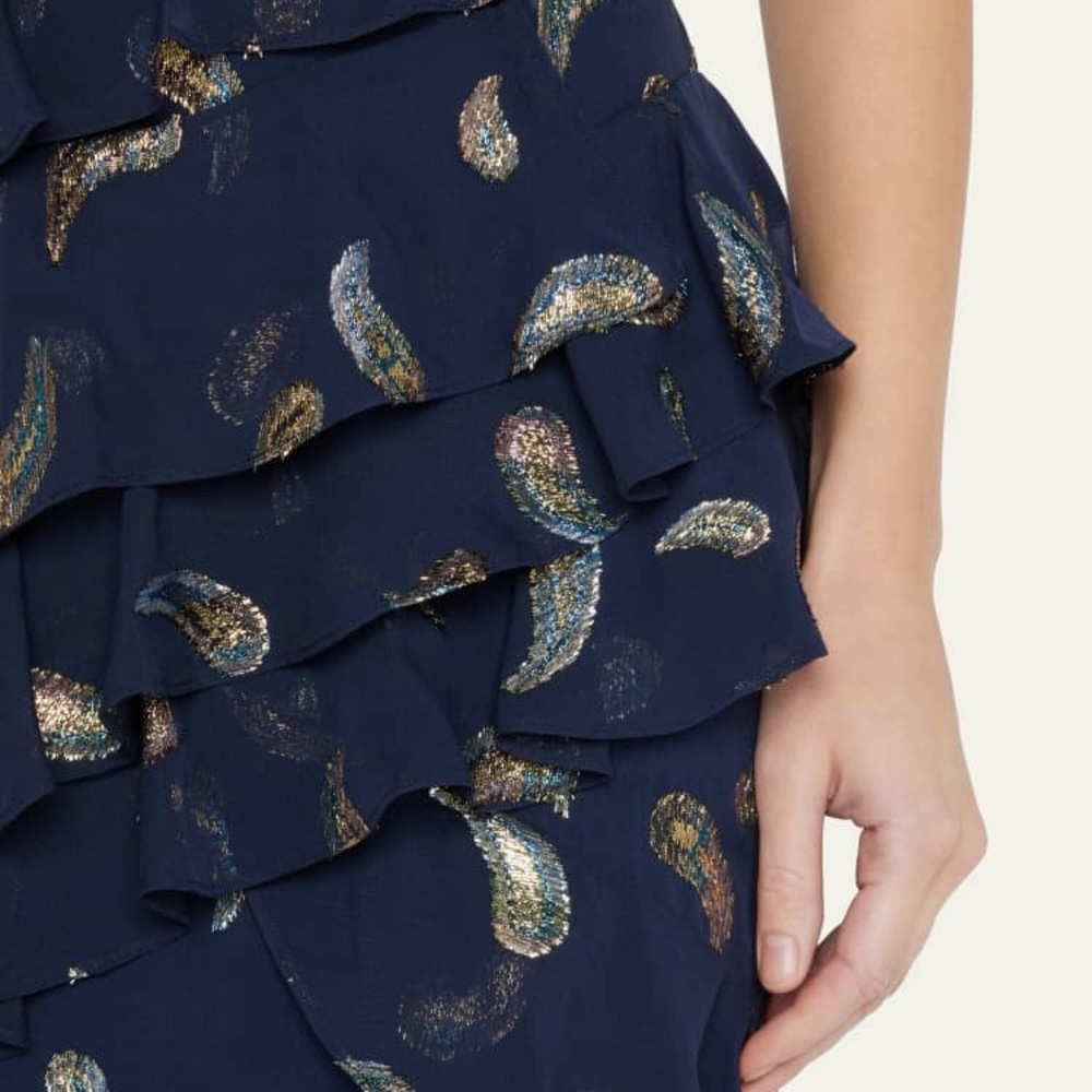 SALONI | Midi Annisa Tiered Asymmetrical